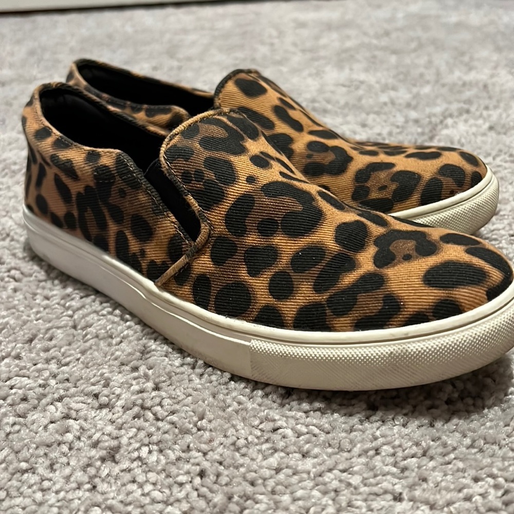 Leopard Slip ons